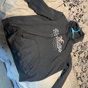 Grey and Peach Hollister Sweatshirt